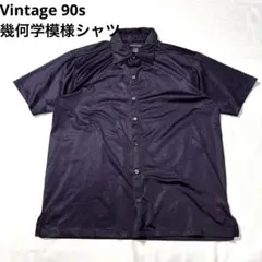 Vintage 90s 総柄 半袖シャツ kenneth cole パープル 紫