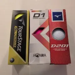 ゴルフボールセット 3種類(9個※8個新品未使用)