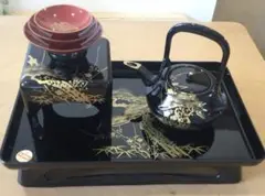 会津塗 漆器 お屠蘇セット 松竹梅 祝い事 (中古品) - メルカリ