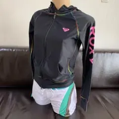 ROXY フード付きラッシュガード ブラック