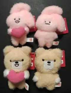 PINK&VEN マスコットキーチェーン 全4種セット