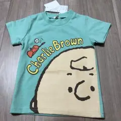 新品タグ付きCharlie Brown Tシャツ 95cm ミントグリーン