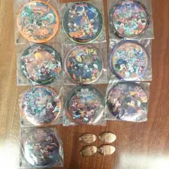 TDL TDS ディズニーハロウィン 缶バッジ 10個セットおまけ付き