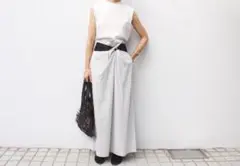 【ほつれあり】twist ribbon long skart oshimarei