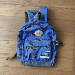 【美品】BABBLE BOON 飛行機柄リュック ブルー