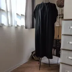 A.M.B. ブラック シャツワンピース 半袖