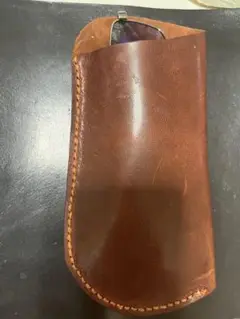 本革 メガネケース ブラウン レザークラフト