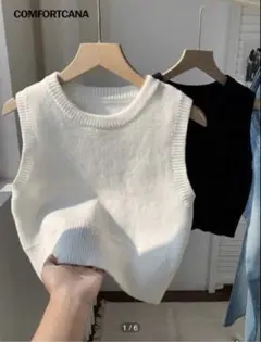 SHEIN！L ノースリーブニット 2色セット