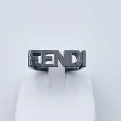 【美品・21-22号】FENDI フェンディ 指輪 リング ロゴ メンズ 男性用