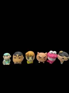 クレヨンしんちゃん フィギュア マスコット 5体セット.他1体