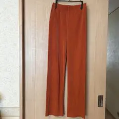 TROISSIX オレンジ プリーツ加工 スラックス Mサイズ