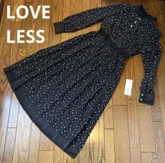 【新品未使用】LOVELESS ドット柄ロングワンピース 34号
