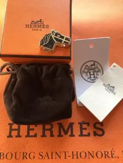 新品 エルメス ツイリー リング 馬 カドリージュ