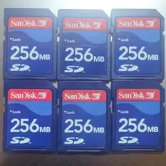 SanDisk 256MB SDカード 6枚セット◆