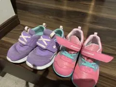 ムーンスター　moonstar スニーカー 2足セット女の子　18cm