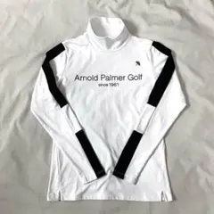 【美品】Arnold Palmer レディース M 長袖 モックネックシャツ