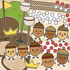 パネルシアター「どんぐりうんどうかい」(運動会秋あき保育教材お誕生日会）g69