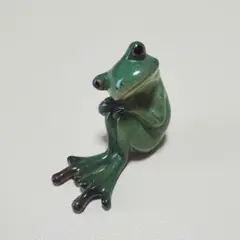 カエル 置物 陶器製