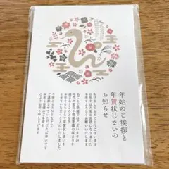 年賀状じまい（新年お知らせ）私製10枚入り【特選デザイナーズ】パピレイ
