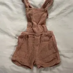 【値下げ】h&m サロペット 90cm 赤茶色