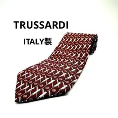 極美品 トラサルディTRUSSARDI ネクタイ イタリア製 シルク 5855