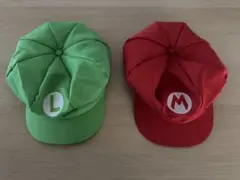ルイージとマリオのキャラクター帽子