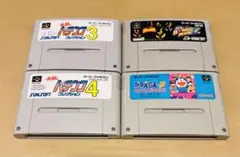 【スーパーファミコンソフト4本セット・任天堂・ファミコン】qkb