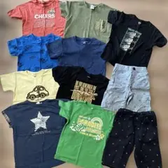 キッズ服 Tシャツとショートパンツセット　まとめ売り　男の子　120
