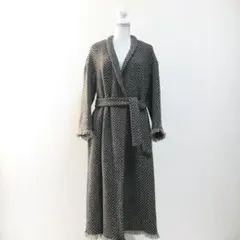 美品 WEEKEND MaxMara マックスマーラ ツイード ニット コート