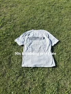 90s billabong プリントTシャツ テック系　オールドサーフ