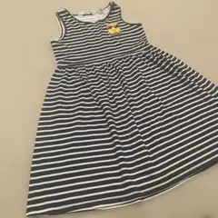 スポンジボブ ストライプ ノースリーブワンピース US 8-10