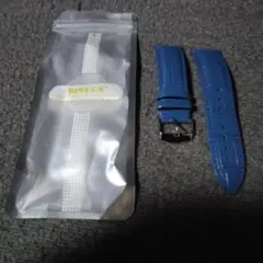 BINLUN 青 レザー ラバーベルト22mm