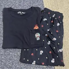 ユニクロ パジャマ Tシャツ 半袖 ハーフパンツ 140㎝ ドラえもん