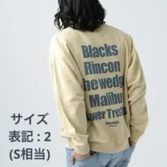 BAYFLOW ベイフロー バックプリント オーバー スウェット トレーナー S