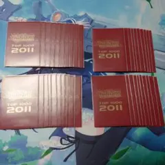遊戯王 yu-gi-oh　スリーブ　赤色　2011 TOP1000　40枚