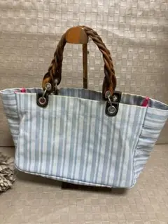 【KOOKAI】レディース トートバッグ ストライプ ミニバッグ 可愛い