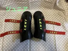 LEKI レキ レガース 膝プロテクター 黒 ケース付き LEKIレキ スキーレガース 膝プロテクター黒