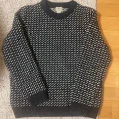 バーズアイ L.L.Bean 100%ウール 長袖セーター
