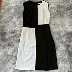 新品❗定価２万越え❗【AMARPHIE】ノースリーブワンピース 黒 白
