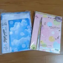 平成レトロメモ帳　空、音符