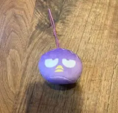 紫色キャラクター顔マスコット