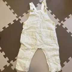 新品未使用H&M リネンベビーオーバーオール 80