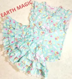 EARTH MAGIC　ノースリーブ　スカンツ　パンツスカート　ミニスカート
