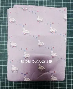 yumeスワン柄　ニット生地　maple_and_a fabric 天竺　1m