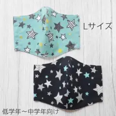 男の子 ハンドメイドマスク Lサイズ 2枚セット