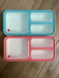 2個セット　FOOD MAN mini 弁当箱 ブルー　ピンク　食洗機OK