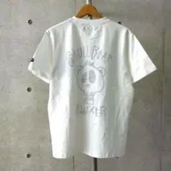 [サンプルSALE /D244 ] LUXE/R ラインストーンTシャツ WH