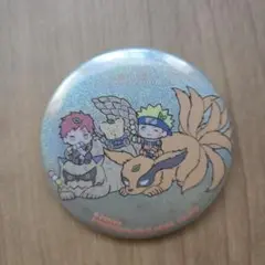 NARUTO サンリオ ホログラム 缶バッジ　ぽんぽこ日記　九尾　我愛羅