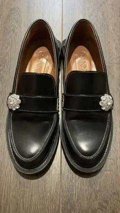 GANNI jewel ビジュー ローファー