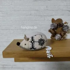 ミナペルホネン⭐handmade⭐はりねずみ君ピンクッション